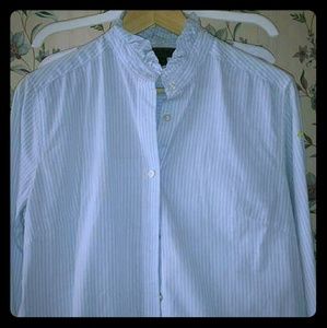 "Bitten" button-down pinstripe long sleeved shirt